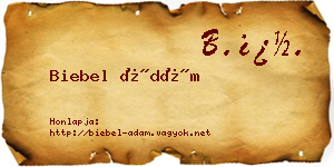 Biebel Ádám névjegykártya
